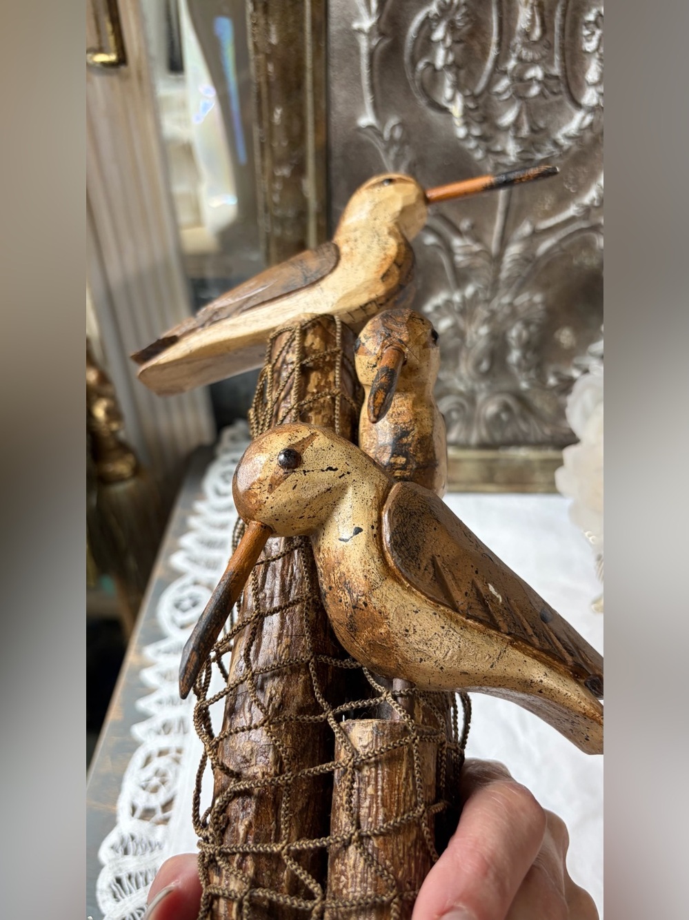 Vintage Wood Shorebirds coastal beach decor - Picture 5 of 5